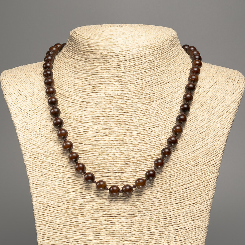 Kette aus natürlichem Granat, glatte Kugeln, Durchmesser ca. 6 mm, Länge 50 cm