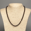 Kette aus Naturgranat, glatte Kugeln, Durchmesser ca. 6 mm, Länge ca. 50 cm