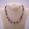 Kette aus facettierten Ametrin-Kugeln, Durchmesser ca. 8 mm, Länge 45 cm