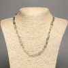 Kette aus natürlichem Fluorit, facettiert Ø 7×5 mm ±, Länge 48 cm