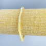 Armband aus gelbgefärbtem Perlmutt, Scheiben 4×2 mm, Länge 18 cm (Stretcharmband)