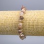 Armband aus Haarquarz-Rutilquarz, Kleinstücke, Größe ca. 8 × 3 mm, Länge 18 cm (Stretch)