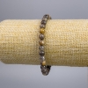 Sonnensteinarmband aus natürlichem Stein, glatte Kugeln, Durchmesser ca. 6 mm, Länge 18 cm, Stretch