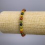 Armband 'Jaspis' mehrfarbig (einzeln) glatte Kugeln, Durchmesser ca. 6 mm, Länge 18 cm, elastisch