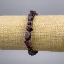 Armband aus Granat, facettierte Granatkugeln, Durchmesser ca. 9×10 mm, Länge 18 cm, Stretch