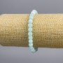 Larimar-Armband, glatte Kugeln, Durchmesser 6 mm, Länge 18 cm, Stretch