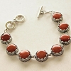 Reduziert. Aventurin-Armband „Goldener Sand“ Fassung Zahnform, runde Steine, 7 Stück, Durchmesser 14 und 15 mm, mehr oder weniger, Länge 18–21 cm