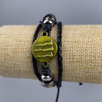 Armband aus Öko-Leder mit goldenen Krallen, verstellbar, 1 Stück