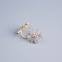 Ohrclip Xuping Vergoldung 18K, weiße Strasssteine, Stern 13x11 mm +