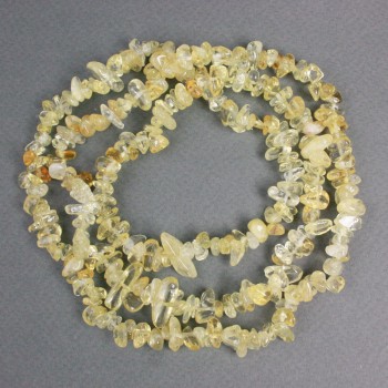 Citrin-Chips auf Faden, Größe 8×5 mm, Länge ca. 80 cm