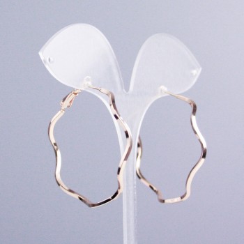 Xuping Kreolen-Ohrringe mit Vergoldung 18K, Dicke ca. 2 mm, Ø ca. 40 mm