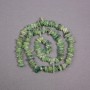 Prenit-Chips-Perlen aus Naturstein, Durchmesser ca. 8 x 2 mm, Länge ca. 40 cm – auf einer Schnur