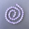 Perlen Lavendel-Amethyst, Naturstein, glatte Kugeln, Durchmesser 8,5 mm, Länge 39 cm