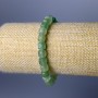 Armband aus Nephrit, facettierte Würfel, Durchmesser ca. 7 mm, Länge 18 cm (Elastisches Armband)