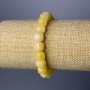 Armband Citrin, natürlicher Stein, facettierte Würfel, Durchmesser ca. 9 mm, Länge 18 cm (Stretcharmband)