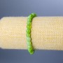 Armband aus natürlichem Nephrit, glatte Kugeln, Durchmesser 6,5 mm, Länge 18 cm (Stretcharmband)