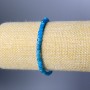 Armband aus Apatit, natürlicher Stein, facettierte Würfel, Durchmesser ca. 5 mm, Länge ca. 18 cm (Stretcharmband)