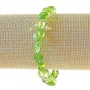 Armband aus grünem Kristall, getönt wie Chromdiopsid, facettiert, Durchmesser ca. 10–12 mm, Länge ca. 18 cm (elastisch)