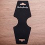 Schmuckdisplayplatte schwarz 11 × 4,5 cm Kunststoff 200 Stück / Packung