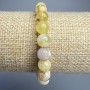 Armband aus gelbem Opal, natürlicher Stein, 8 mm