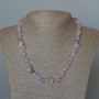 Amethyst-Kette aus Naturstein-Splittern, Durchmesser ca. 8×3 mm, Länge ca. 48 cm
