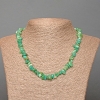 Kette aus Amazonit-Naturstein-Chips, Durchmesser 7×3 mm, Länge 46 cm