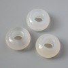 Smoky Agate Pandora Bead natural stone, diameter 14x7 mm, hole diameter 5.6 mm+