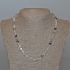 Rutile Quartz Hairy Quartz Necklace - Natural Stone, Smooth Beads, Diameter 6.5 mm, Length 48 cm
