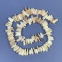 Mother-of-Pearl Chip Beads 14×3–5 mm on beading thread, length 41 cm+