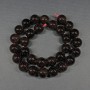 Garnet beads smooth round bead 12–13.5 mm, on a string, length 39 cm+