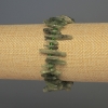 Kyanite shard-needle bracelet, diameter 10-20×3-5 mm ±, with seed beads, length 18 cm ±, stretchy