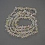 Assorted beads on a beading thread, tiny, diameter 6–10×2–4 mm, length 80 cm+