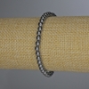 Terahertz Bracelet with Smooth Beads, 5 mm Diameter, 18 cm Length ± Stretch