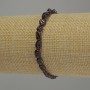 Garnet Bracelet, Faceted Beads, 6x5 mm, 18 cm Stretch