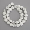 Kaholong Heart Beads, Natural Stone, 12×12 mm, on Thread, 39 cm Length+