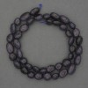 Synthetic Aventurine Beads Blue Sand Faceted, Diameter 9-12x8 mm ± on a Thread, Length 41 cm+