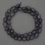 Synthetic Aventurine Beads Blue Sand Faceted, Diameter 9-12x8 mm ± on a Thread, Length 41 cm+