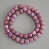 Phosphosiderite Beads, Faceted Cube on Thread, 9×9 mm Diameter, 37 cm Length