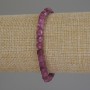 Tourmaline Faceted Cube Bracelet, 5 mm diameter, 18 cm length (stretch)