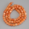 Nephrite Mashan Faceted Cube Beads, 6x6 mm, on a thread, length 40 cm+