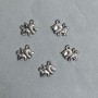 CLEARANCE! Pack size 0.5 kg Lion pendant, Plastic, Dark Silver, 16x16x3 mm, hole diameter 2-3 mm