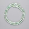 Emerald Beads, Faceted Cube, 4x4 mm, 39 cm long, on thread