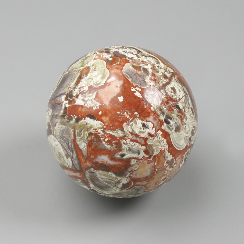 Souvenir agate sphere, natural stone, diameter 44-65 mm ± (assorted sizes), weight from 100 g (price per 100 g)