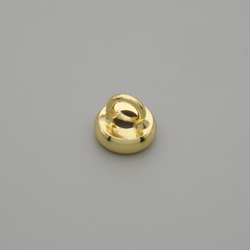 Bead cap for beads, gold color, 8x1 mm, hole diameter 3 mm