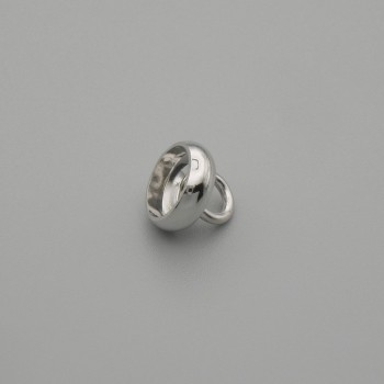 Bead Cap Finding - Cap for Bead, Silver Color, 8×1 mm diameter ±, hole diameter 3 mm
