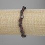 Garnet faceted bracelet, diameter 5–8×5–7 mm, length 18 cm ±, stretch