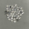 White rhinestones, cold-setting, 7.5 mm diameter, pack 260 g (±)