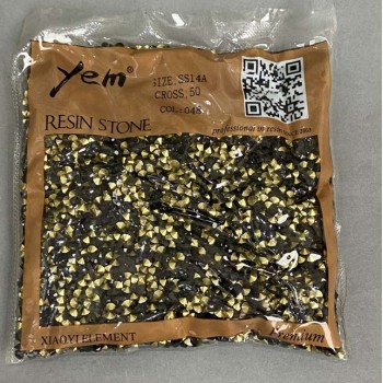 Black rhinestones, 4 mm diameter, pack 75 g (±)
