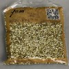 Yellow rhinestones, 3 mm diameter, pack 110 g (±)