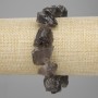 Bracelet with raw smoky quartz, natural stones, bead size approximately 14–20×10–20 mm, length 18 cm ±, stretch